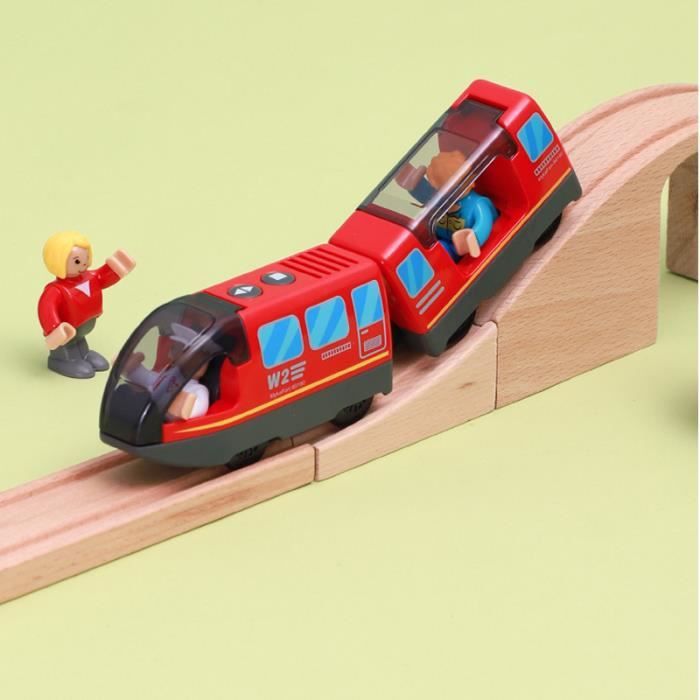 Train rouge - Ensemble De Train Avec Locomotive À Piles, Moteur