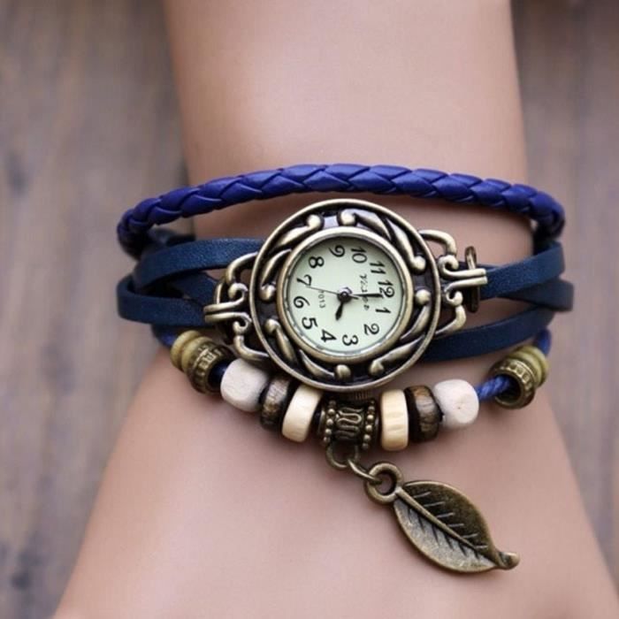 Montre deals gravée femme