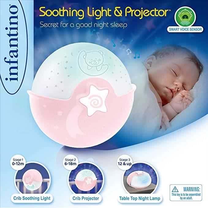 Veilleuse projecteur 3 en 1 évolutive,Détecteur des pleurs de bébé et  projecteur ciel étoilé avec mélodies et sons de la nature - Cdiscount  Puériculture & Eveil bébé