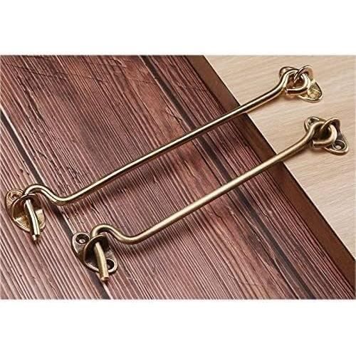Pack De 3 Crochets De Porte En Laiton CP – 15,2 Cm, Avec œillet Pour Portail