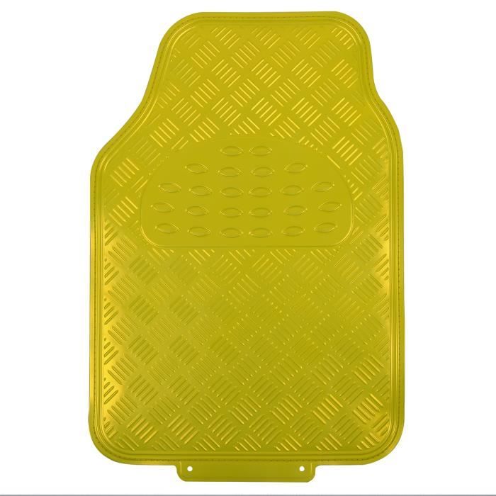 Tapis de sol de voiture imprimé tournesol jaune, avec feuilles de peinture  à l'huile, ensemble de 4 pièces universel adapté pour SUV, fourgonnettes