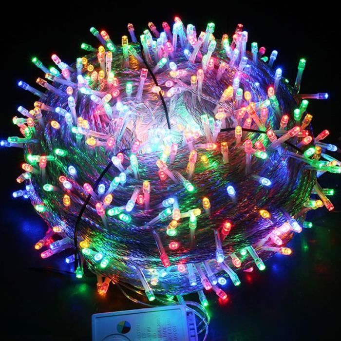 MUSUNIA Guirlande lumineuse en forme de globe 10 m 100 LED Fonctionnement à piles  avec télécommande 8 modes changeants, étanche, décoration d'intérieur ou  d'extérieur (blanc chaud) : : Luminaires et Éclairage