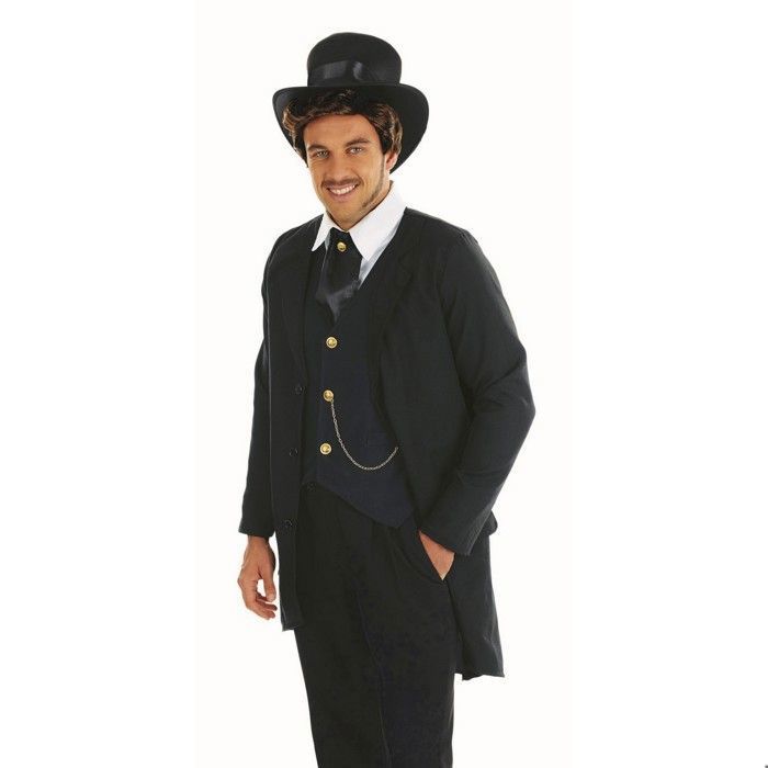 Manteau Vintage Steampunk Homme - Costume Vampire Gothique Victorien Halloween