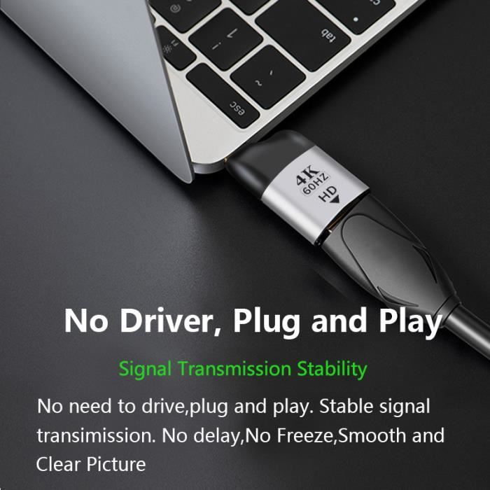 8K 60Hz USB C vers HDMI 2.1 adaptateur pour iPad Pro MacBook PC – CABLETIME