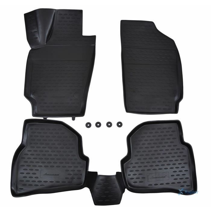 Tapis De Sol En Caoutchouc 3D Compatible Avec Volkswagen