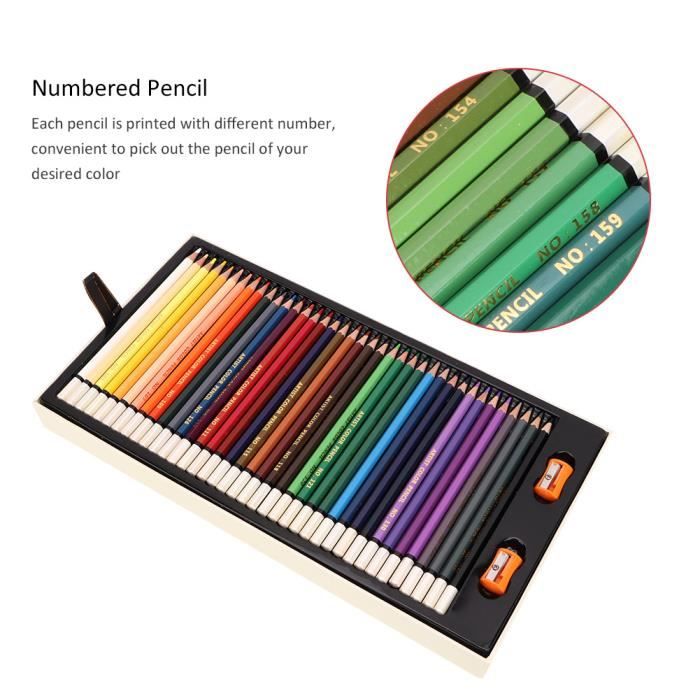 Meitianfacai Lot de 12 Crayons de Couleur à Double Pointe avec 24 Couleurs Vibrantes, Fournitures d'Art à Base d'Huile pour Ados et Débutants avec