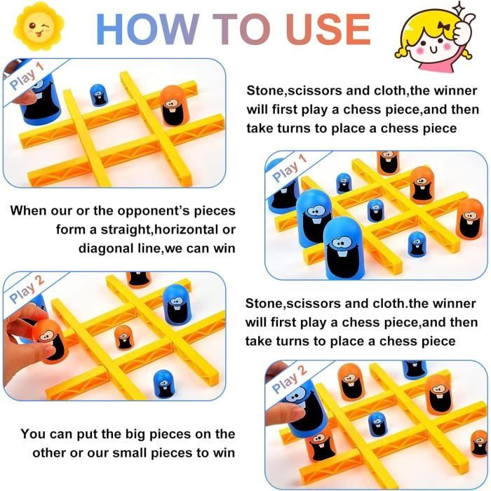 MISTER GADGET Jeu De Tic Tac Toe En Verre – Design Élégant Blanc Et Noir, Jeu De Société Familial Pour Enfants Et Adultes, Idée Cadeau Originale Pour Soirées Conviviales