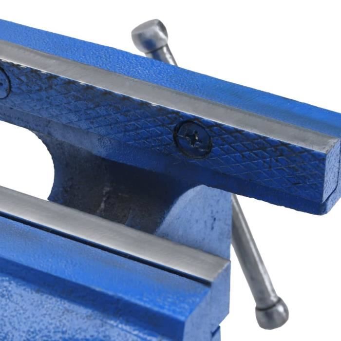 IRWIN Presse D'Établi 150mm - Pince Professionnelle Avec Coupe-Câble - Bleu/Jaune