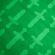 Parures drap plat - AC-Déco - Minecraft - Parure de lit en coton "Mode survie" - Noir/Vert - 140 x 200 cm-3