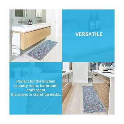 Tapis De Cuisine Antidérapant Lavable - Motif Fruits Légumes - 66x180 Cm - Pour Devant évier, Entrée, Salle De Bain