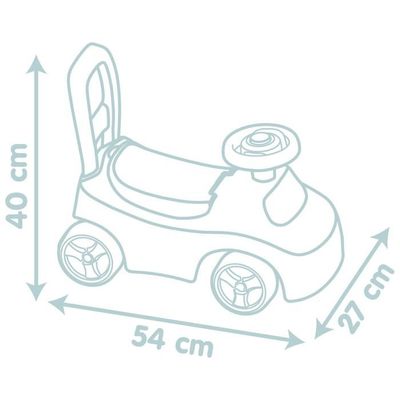 AIYAPLAY Porteur Trotteur Enfants Voiture Bentley Bentayga Licence Officielle - 18-36 Mois - Blanc
