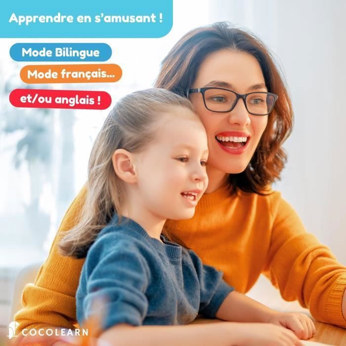Cartes Flash Éducatives - 224 Mots - Bilingue Français/Anglais - 2-6