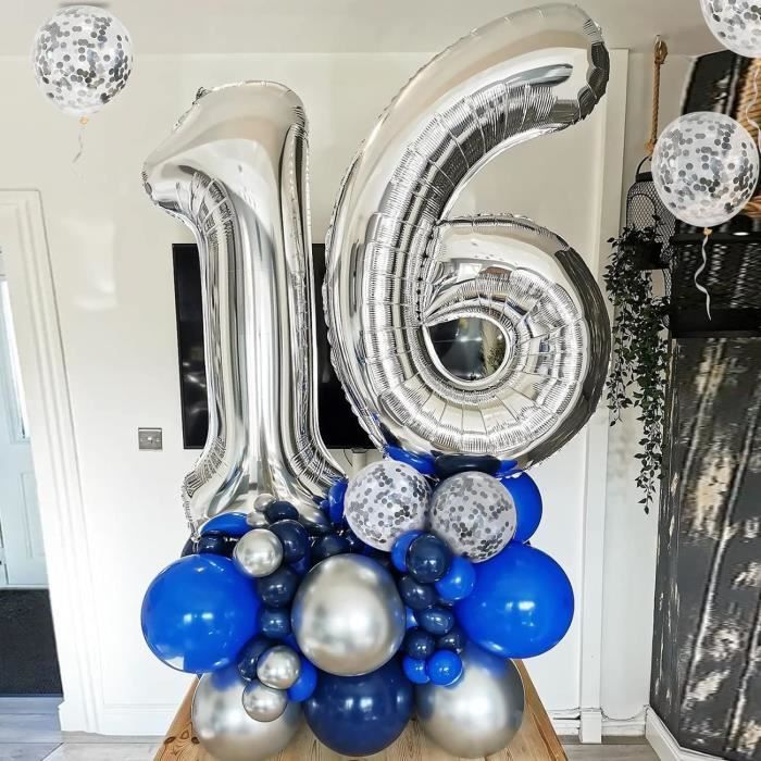 4 Ballons Aluminium Hélium Guirlandes + Ballons de Foot pour l