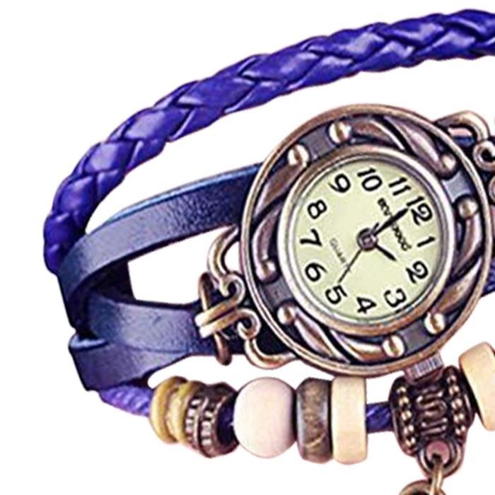 DETACHEE DE MONTRE Vintage Bracelet Watch Retro D coratif Feuille
