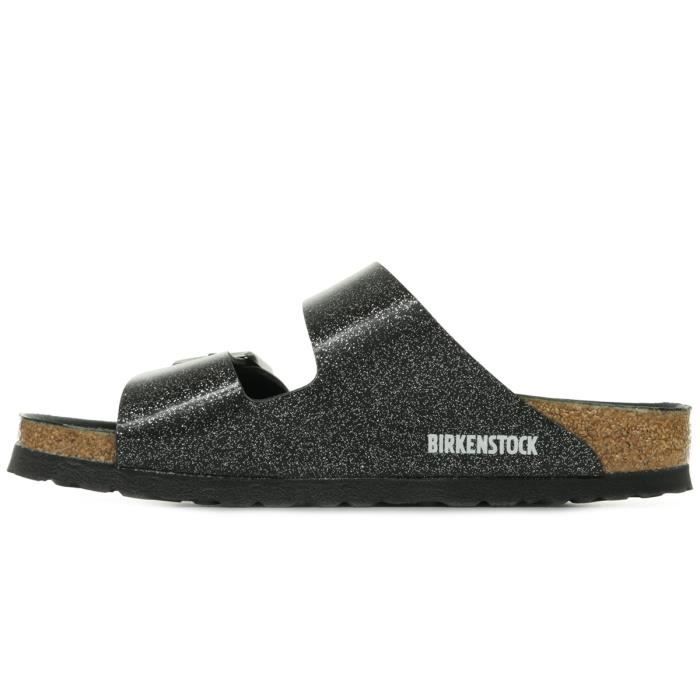Birkenstock femme noir 2025 paillette