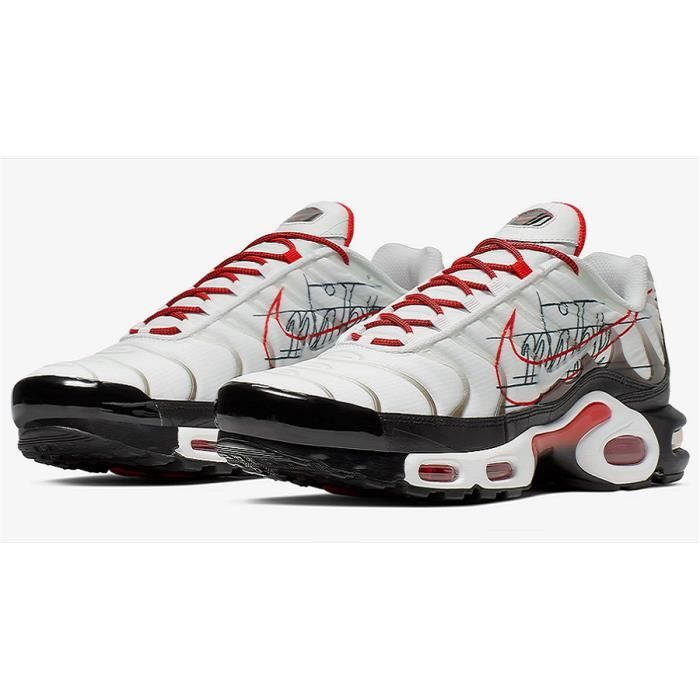 nike tn air max plus script swoosh pack white
