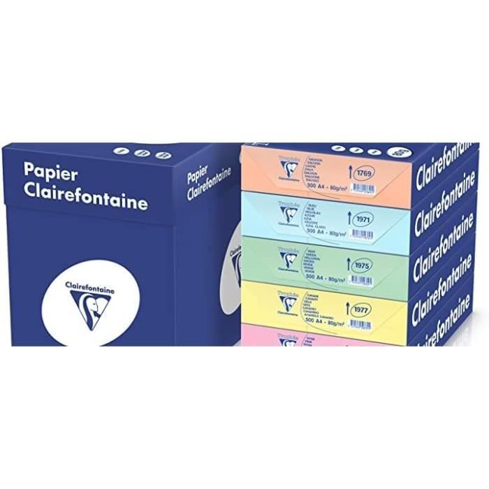 Ramette Papier Clairefontaine Trophée 500 Feuilles A4 80g Orange - Made In France