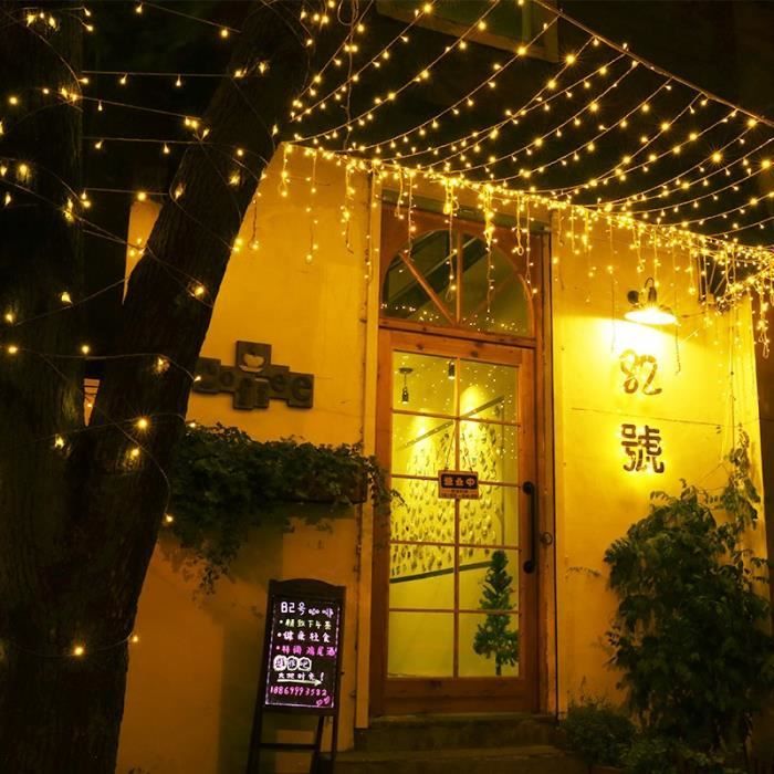 GUIRLANDE LUMINEUSE,WARM-5M 10LED-PRISE AMÉRICAINE--Guirlande lumineuse LED  E27, décoration de noël, de nouvel an, de jardin,'extéri - Cdiscount Maison