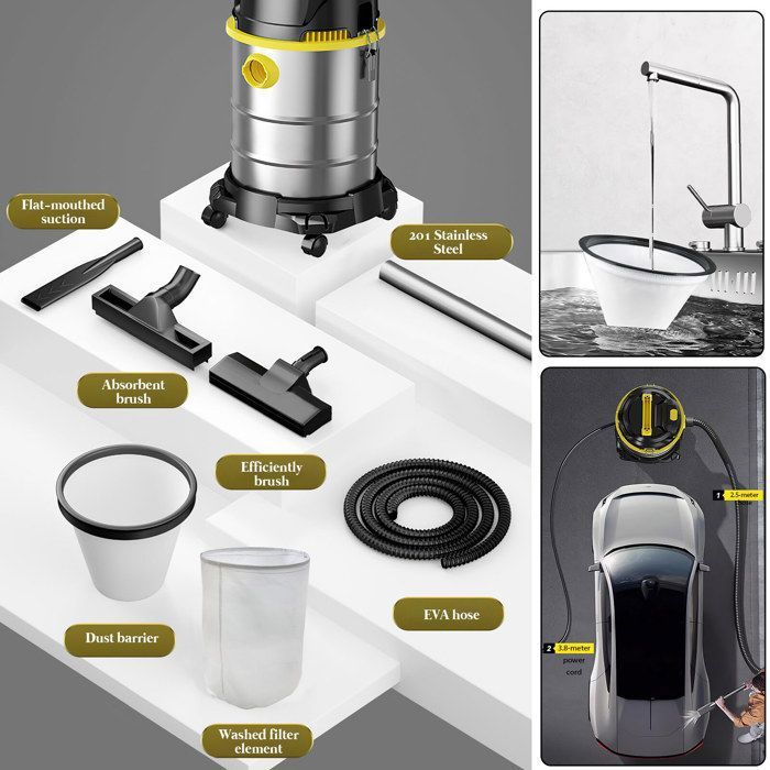 Aspirateur Eau & Poussières - 55 LITRES - 230 V