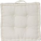 ATMOSPHERA Coussin de sol - 40 x 40 x 8 cm - Ivoire