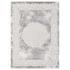UN AMOUR DE TAPIS Tapis oriental 160x220 rectangle gris clair tissé motif ancestral LYN7 BALROD