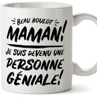 Tasse - Mug pour Maman - Beau Boulot Maman (modèle 2) - Idée Cadeau Fête des Mères - Anniversaire Originale 1