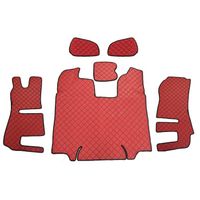 Tapis de sol et capot moteur + panneaux  de porte rouges pour Scania  R 2013-16