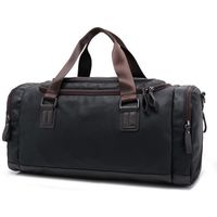 SAC DE VOYAGE,2020 nouveau sac de voyage en cuir PU décontracté grande capacité sacs de voyage hommes sacs à main de - Type Black