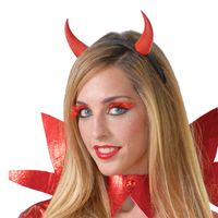 Serre-tête corne de diable - Femme - Rouge