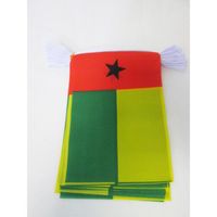 Guirlande 20 Drapeaux Guinée-Bissau 45x30cm - bissau-guinéen 45 x 30 cm