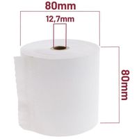 CableMarkt - Pack de 5 rouleaux de papier thermique pour imprimante 80 x 80 mm
