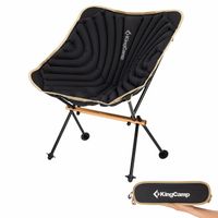 Chaise de camping gonflable - Kingcamp - Noir - Sac de transport inclus