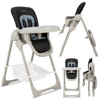  MoMi GOJO - Chaise haute multifonction - Réglable - Jusqu'à 15 kg - Noir