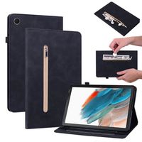 Coque pour Samsung Galaxy Tab A9 PLUS 11" Cuir PU Housse Protection Portefeuille avec Folio Étui Flip Case,Noir CSPB
