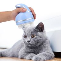 TMISHION Masseur pour chat Masseur automatique de chats de massage de tête de chargement d'usb intelligent d'animal familier 3D