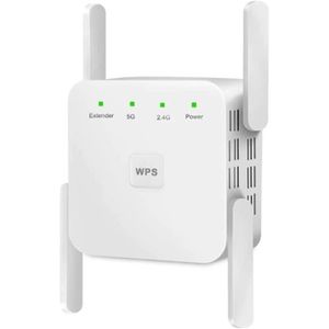 REPETEUR DE SIGNAL blanc wifi booster 1200mbps router longue range ex