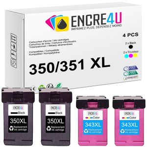 Cartouche D'encre Compatible HP 351 XL - Pour Officejet J6480, PhotoSmart C4280, DeskJet D4360 Et Autres - 6