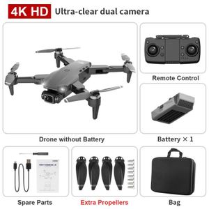 DRONE Sac noir-Drone GPS L900 PRO, caméra HD 4K pour tou