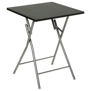 TABLE DE JARDIN  Table pliante Basic - Noir