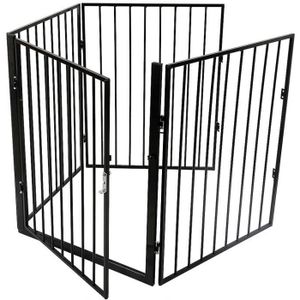 Barri/ère de S/écurit/é Enfant B/éb/é Grille de Protection Chemin/ée Pare-Feu de Chemin/ée 6 Pans blanc