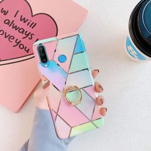QPOLLY Compatible avec iPhone 11 Coque avec Anneau Brillante Glitter Paillettes Bling Design Marbre Motif Ultra Mince Souple TPU Silicone Gel Bumper Antichoc Housse /Étui de Protection,Blanc