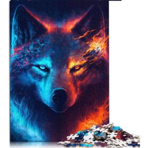 PUZZLE Puzzle De 1000 Pièces Puzzle Coloré De Loup Pour L