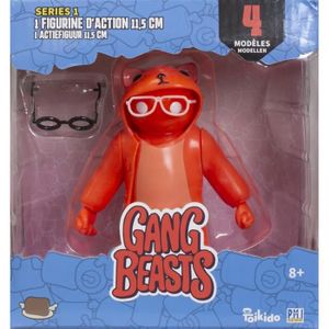 FIGURINE - PERSONNAGE Gang Beasts® - 1 Figurine Articulée de 11,5 cm - Lot #1 - Figurines de Collection - Jeux Vidéos - Lansay
