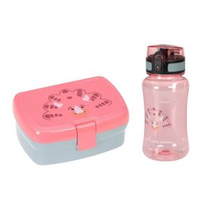 Ensemble Goûter T’Choupi – Gourde 350 Ml + Boîte à Snack, Pratique Pour École & Sorties
