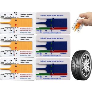 Détection de pneu Jauge de profondeur de pneu numérique LCD 0-25 mm Outil de mesure de vérification de la bande de roulement 0,01 mm Jauge de profondeur de bande de roulement 