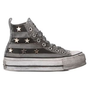 converse femme grise haute