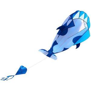 CERF-VOLANT cerfs-volants de plage Blue Dolphin Cerf-volant 3D Grand cerf-volant de plage de dauphin bleu jeux detachee Bleu et blanc  Mxzzand