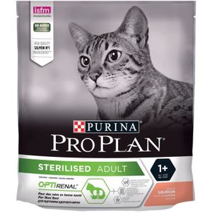 CROQUETTES Purina Proplan Sterelised OptiRena Chat Adulte Saumon 400g
