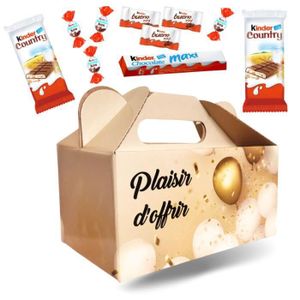 Coffret cadeau chocolat Box Kinder gourmandises idée cadeau