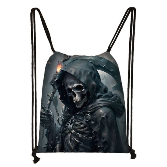Sac à Dos Gothique En Forme De Cercueil - Fenêtre Transparente - Style Y2K - Noir